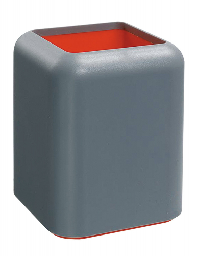 Подставка настольная пластиковая ErichKrause® Forte, Classic, серый с оранжевой вставкой