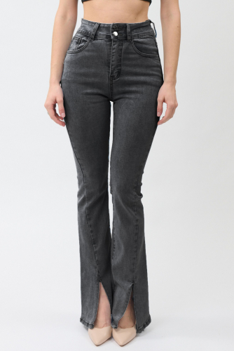Серые джинсы с разрезами (ряд 25-30) арт. V701-S-3269-6