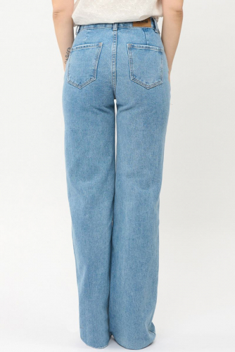 Широкие голубые джинсы (ряд 28-33) арт. WK688-3