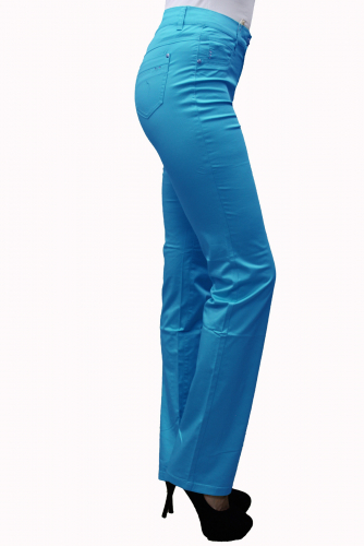 Слегка приуженные голубые брюки (ряд 46-58) арт. S70925-1400-12
