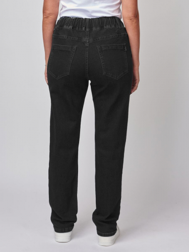 Прямые черные джинсы (ряд 25-30) арт. W973P-7
