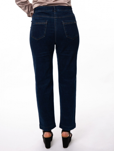 Слегка приуженные синие джинсы ЕВРО (ряд 54-66) арт. M-BL73104-4116-2