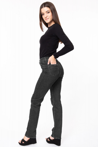 Слегка приуженные серые джинсы (ряд 44-56) арт. SS73011-4108-6