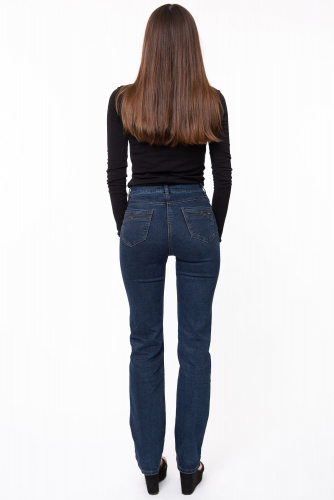 Слегка приуженные синие джинсы (ряд 48-54) арт. SS73011-4108-2