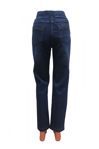 Слегка приуженные синие джинсы ЕВРО (ряд 54-66) арт. M-BL72509Р-4108-1