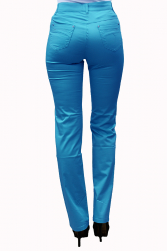 Слегка приуженные голубые брюки (ряд 46-58) арт. S70925-1400-12