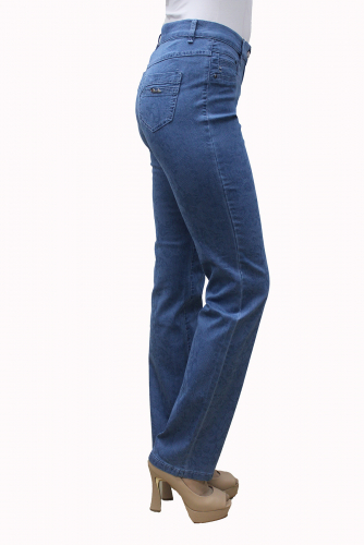 Слегка приуженные голубые джинсы (ряд 46-58) арт. S70104-2464-2