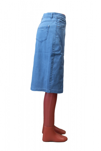 Юбка джинсовая голубая (ряд 46-60) арт. С72553-2465