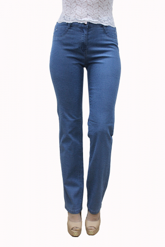 Слегка приуженные голубые джинсы (ряд 46-58) арт. S70688А-2464-3