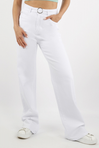 Прямые белые джинсы (ряд 26-30) арт. WK1459-10