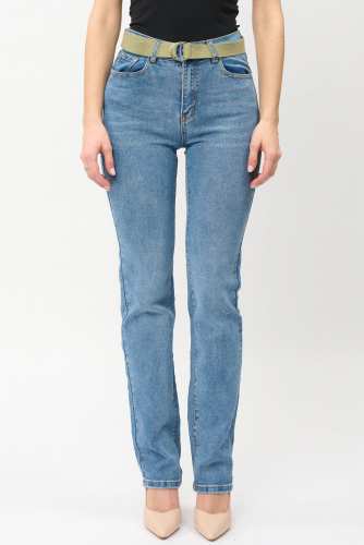 Молодежные джинсы с ремнем (ряд 25-30) арт. SS1073-S-3