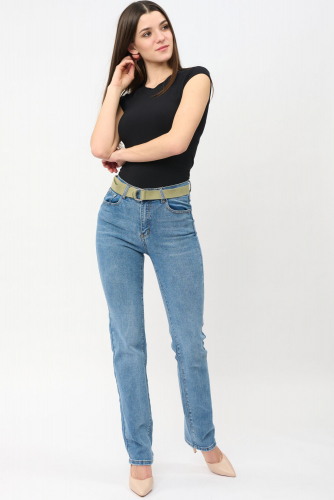 Молодежные джинсы с ремнем (ряд 25-30) арт. SS1073-S-3