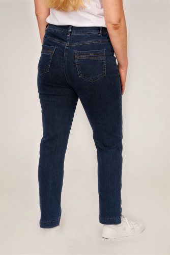 Слегка приуженные синие джинсы ЕВРО (ряд 50-62) арт. M-BL73106-4108-2
