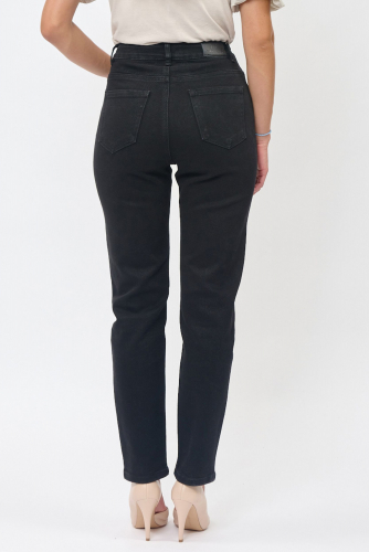 Зауженные черные джинсы (ряд 31-38) арт. W988-7