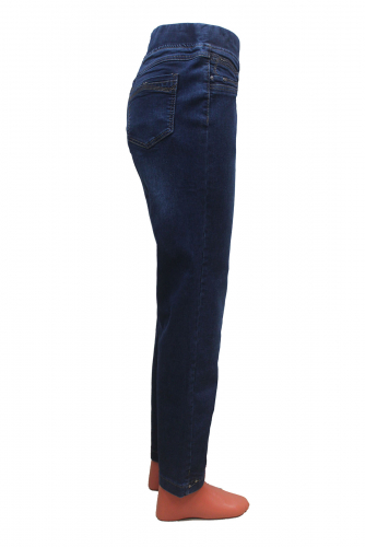 Слегка приуженные синие джинсы ЕВРО (ряд 54-66) арт. M-BL72509Р-4108-1