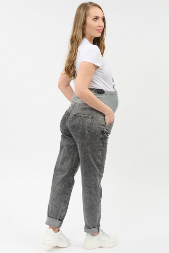 Серые джинсы для беременных (ряд M-2XL) арт.M698-3269-6