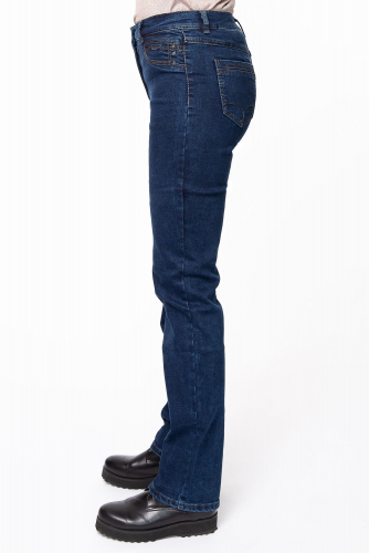 Слегка приуженные синие джинсы (ряд 44-56) арт. SS73098-4108-1