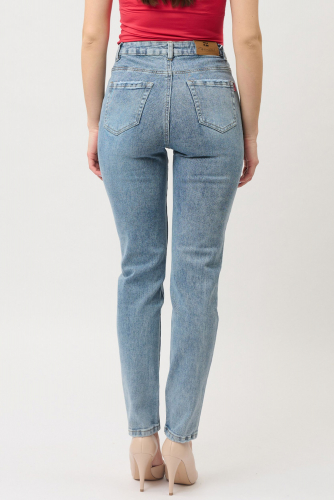 Зауженные серо-голубые джинсы (ряд 25-30) арт. W1024-3