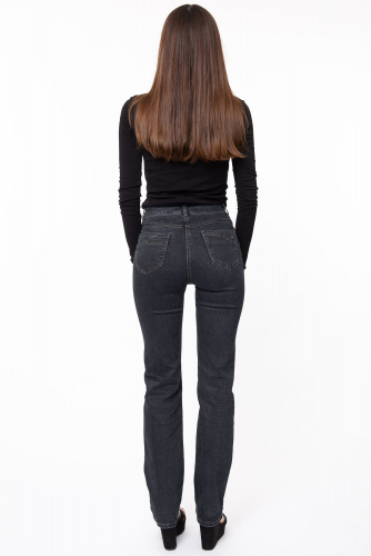 Слегка приуженные серые джинсы (ряд 44-56) арт. SS73011-4108-6
