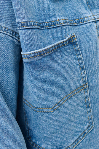 Жакет джинсовый синий (ряд S-XL) арт. Y008-3