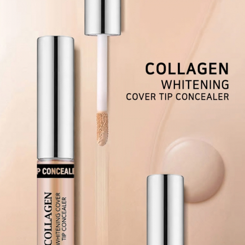  250рКонсилер осветляющий коллагеновый ENOUGH Collagen Whitening Cover Tip Concealer 3in1 #2 Натуральный беж