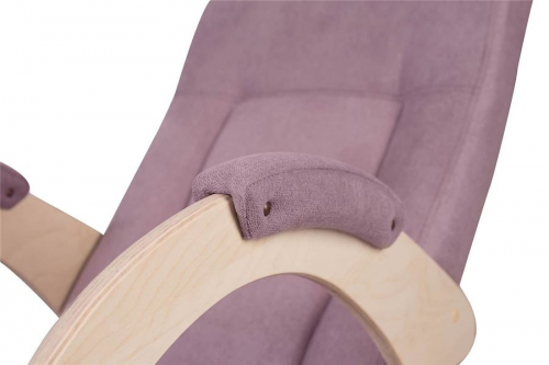 Кресло-качалка КОО-5 (беленый дуб  08 - розовый)
