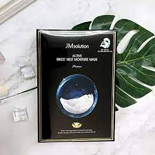 Маска тканевая ультратонкая с ласточкиным гнездом JMSOLUTION Active Bird's Nest Moisture Mask Prime