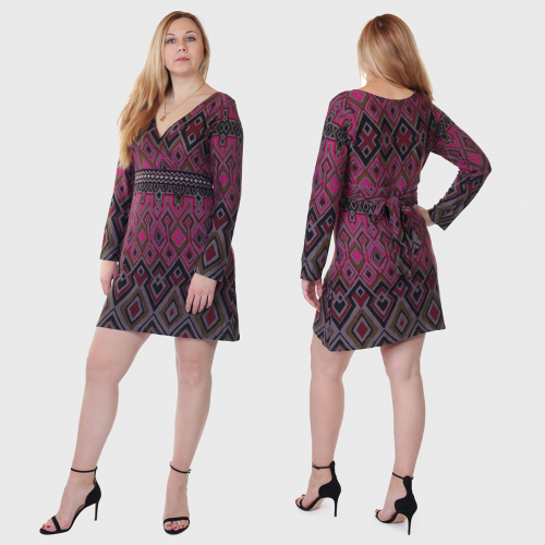 Шикарное короткое платье с пояском от Palme. Модные критики и fashion-блогеры одобряют! №2187 ОСТАТКИ СЛАДКИ!!!!