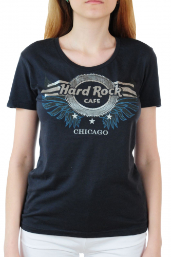 Брендовая женская футболка Hard Rock® Chicago ОСТАТКИ СЛАДКИ!!!! №154