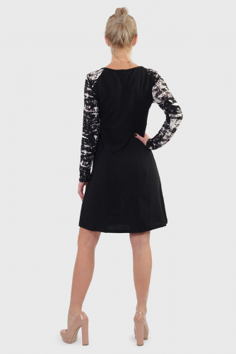 Стильный контраст. Фирменное платье Le Grenier. Начни свое восхождение на модный ОЛИМП в правильной одежде №2184 ОСТАТКИ СЛАДКИ!!!!