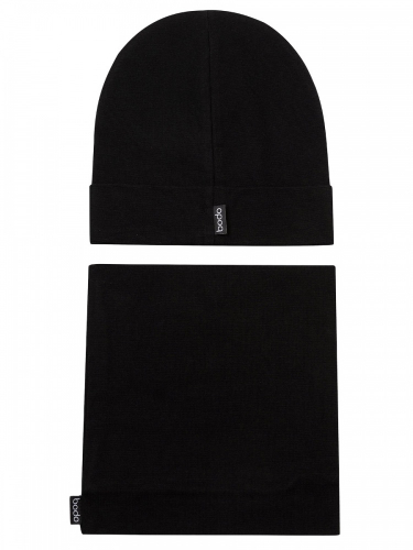 Комплект (шапка, снуд) 13-179U; черный