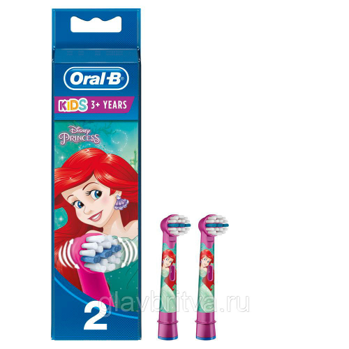 Насадки для ДЕТСКИХ электрических зубных щеток Oral-B Stages Kids Русалочка (2 шт) (для девочек)