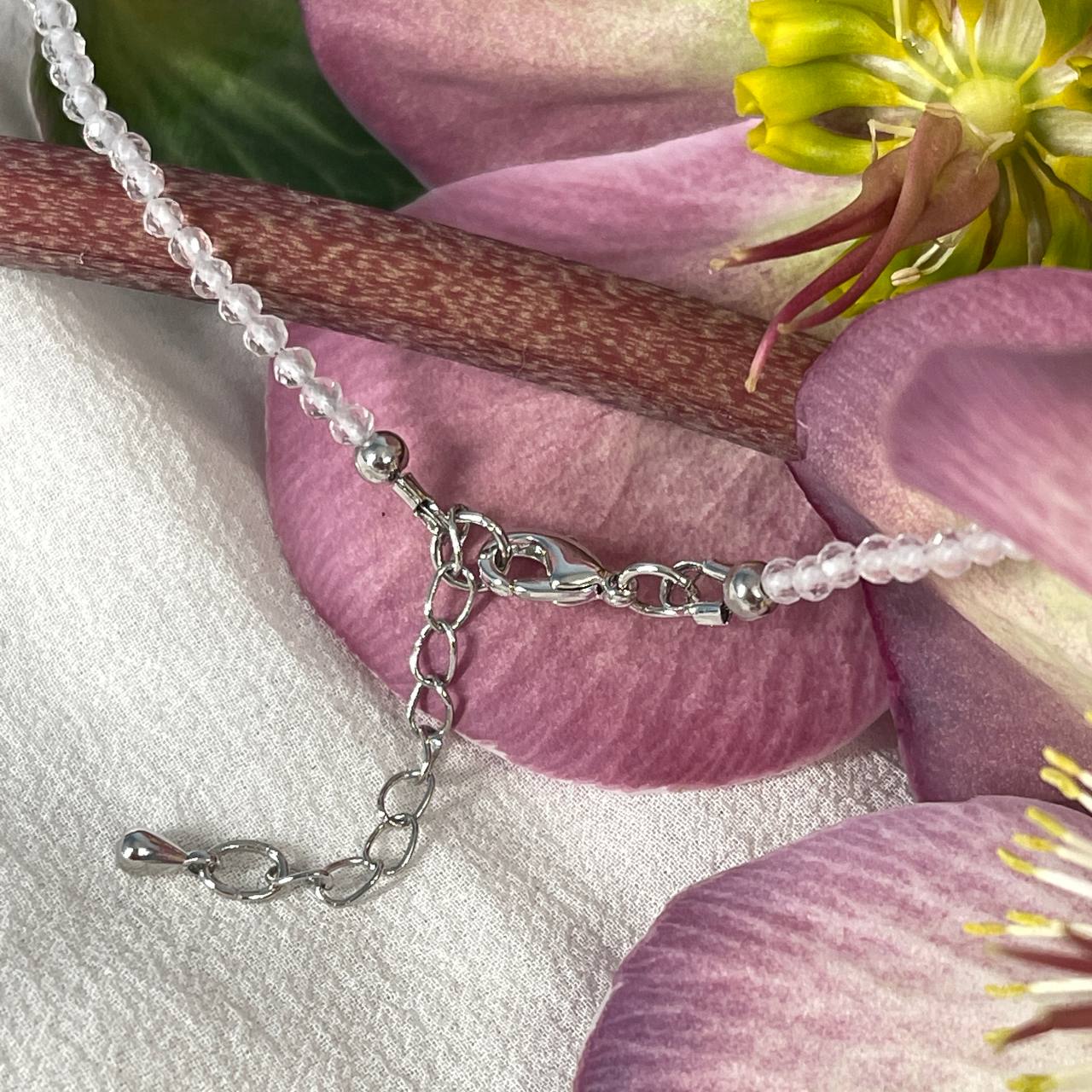 Радуга Самоцветов Бусы из Топаза огранка