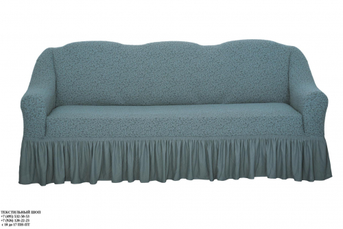 Чехол Жаккард на 3-х местный диван, цвет Серый