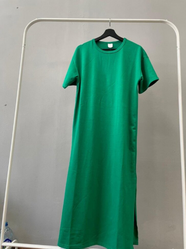 259 Платье Миди, ярко зеленый
