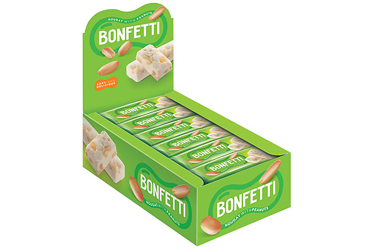 Батончик Bonfetti, 25 г (упаковка 18 шт)