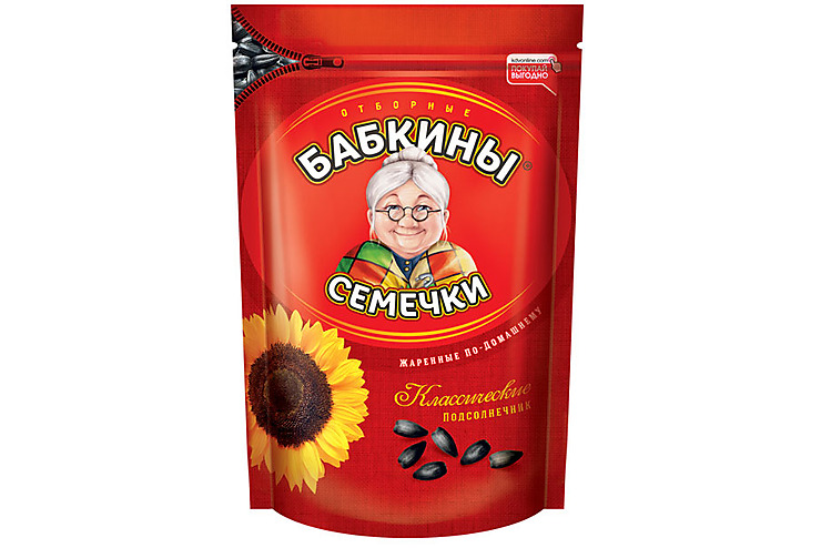«Бабкины семечки», семечки отборные, жареные, 300 г