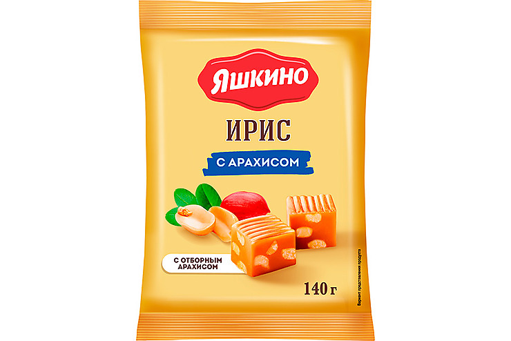«Яшкино», ирис с арахисом, 140 г