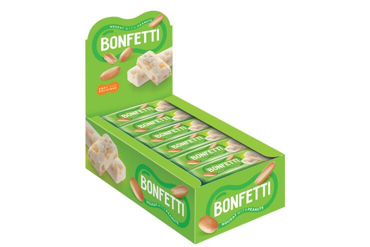 Батончик Bonfetti, 25 г (упаковка 18 шт)
