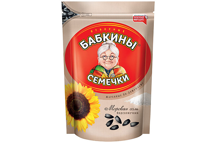 «Бабкины семечки», семечки жареные, солёные, 300 г
