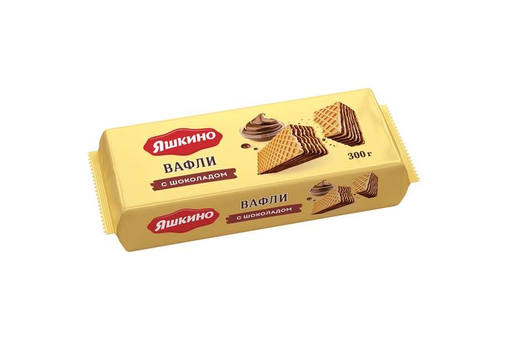 «Яшкино», вафли с шоколадом, 300 г