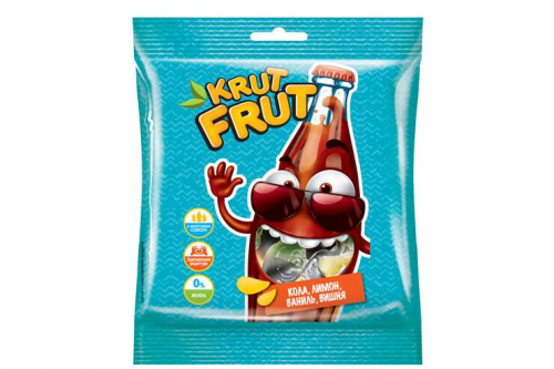 «KrutFrut», мармелад жевательный в форме забавных бутылочек, 70 г