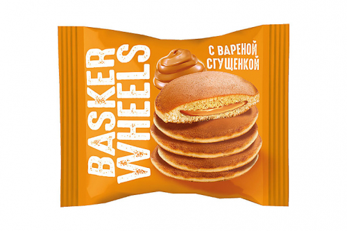 «Basker Wheels», pancake с вареной сгущенкой, 36 г