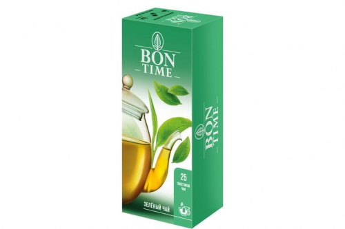 «Bontime», чай зелёный, 25 пакетиков, 50 г