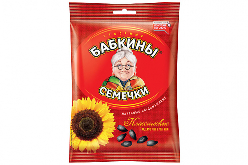 «Бабкины семечки», семечки отборные, жареные, 100 г
