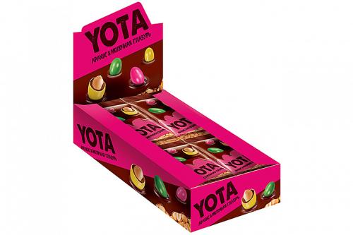 «Yota», драже арахис в молочно-шоколадной и сахарной глазури, 40 г (упаковка 20 шт.)