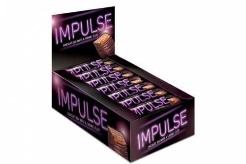 Вафли «Impulse» с мягкой карамелью в глазури, 16 г (упаковка 24 шт)