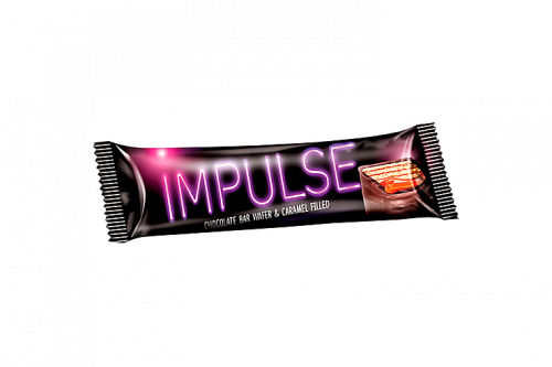Вафли «Impulse» с мягкой карамелью в глазури, 16 г (упаковка 24 шт.)