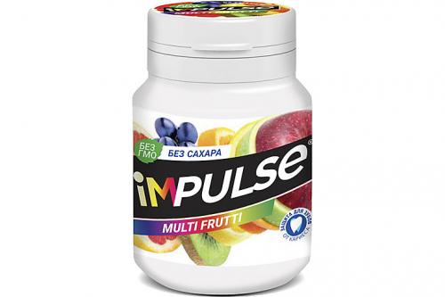 «Impulse», жевательная резинка Multi-Frutti, 56 г