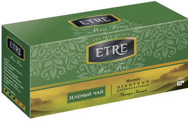 «ETRE», чай Mao Feng зеленый, 25 пакетиков, 50 г